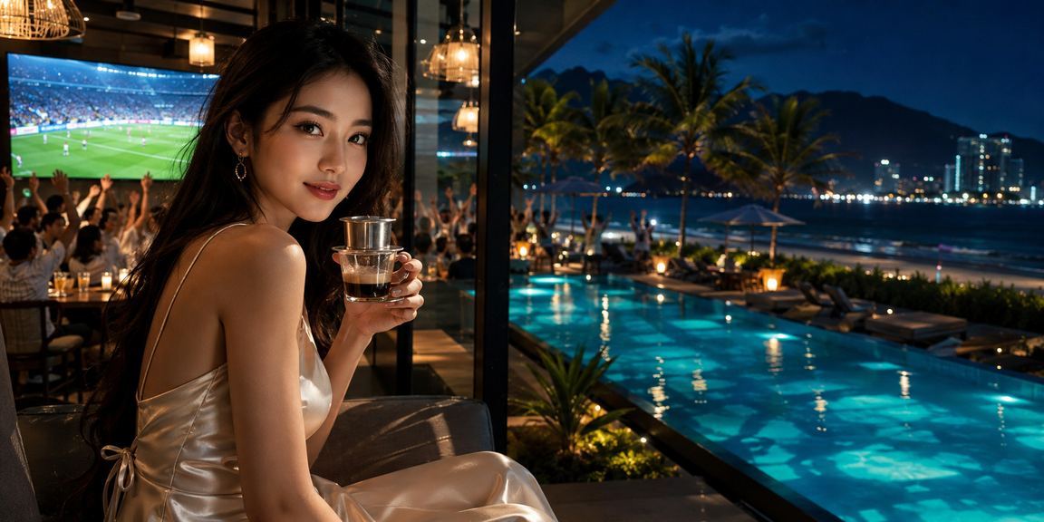 Người dùng Đà Nẵng xem kết quả xổ số miền Trung tại quán cà phê