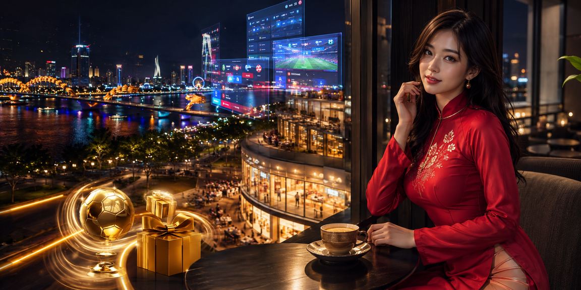 Người phụ nữ mặc áo dài Đà Nẵng tham gia casino trực tuyến và kiểm tra ưu đãi