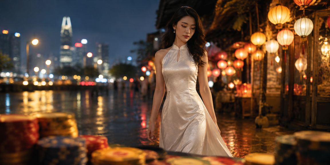 Chợ đêm Hồ Chí Minh với người chơi casino trực tuyến trên điện thoại