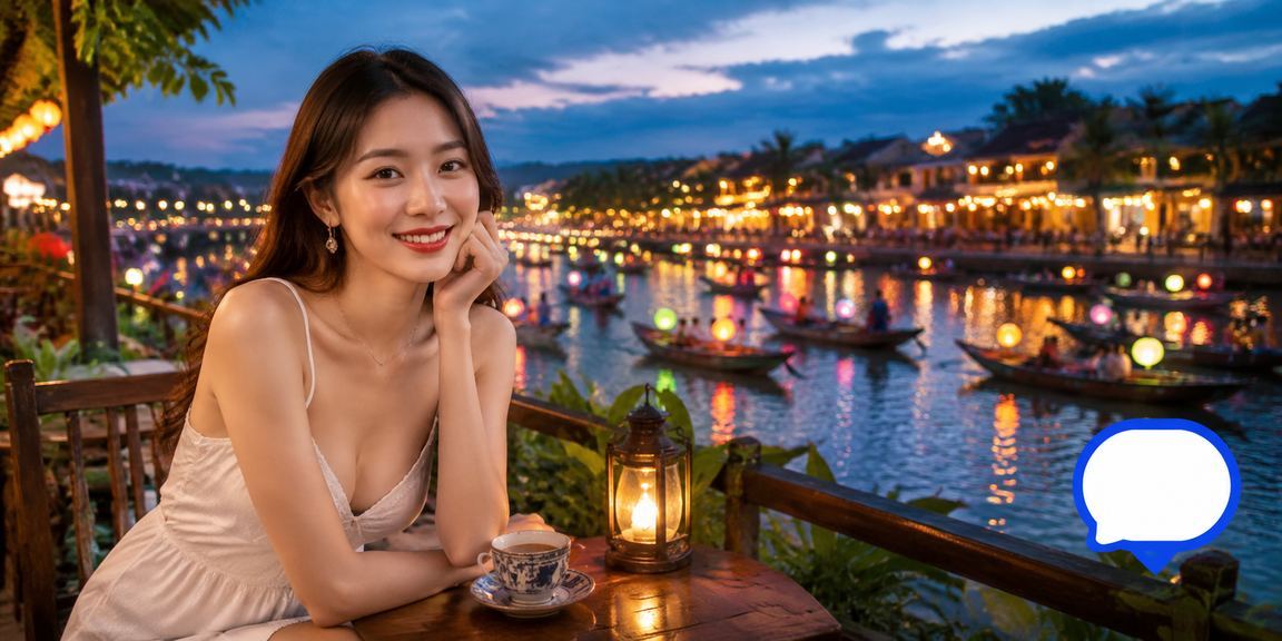 Người dùng Hội An kiểm tra ưu đãi hoàn tiền và bonus cá cược tại quán cà phê